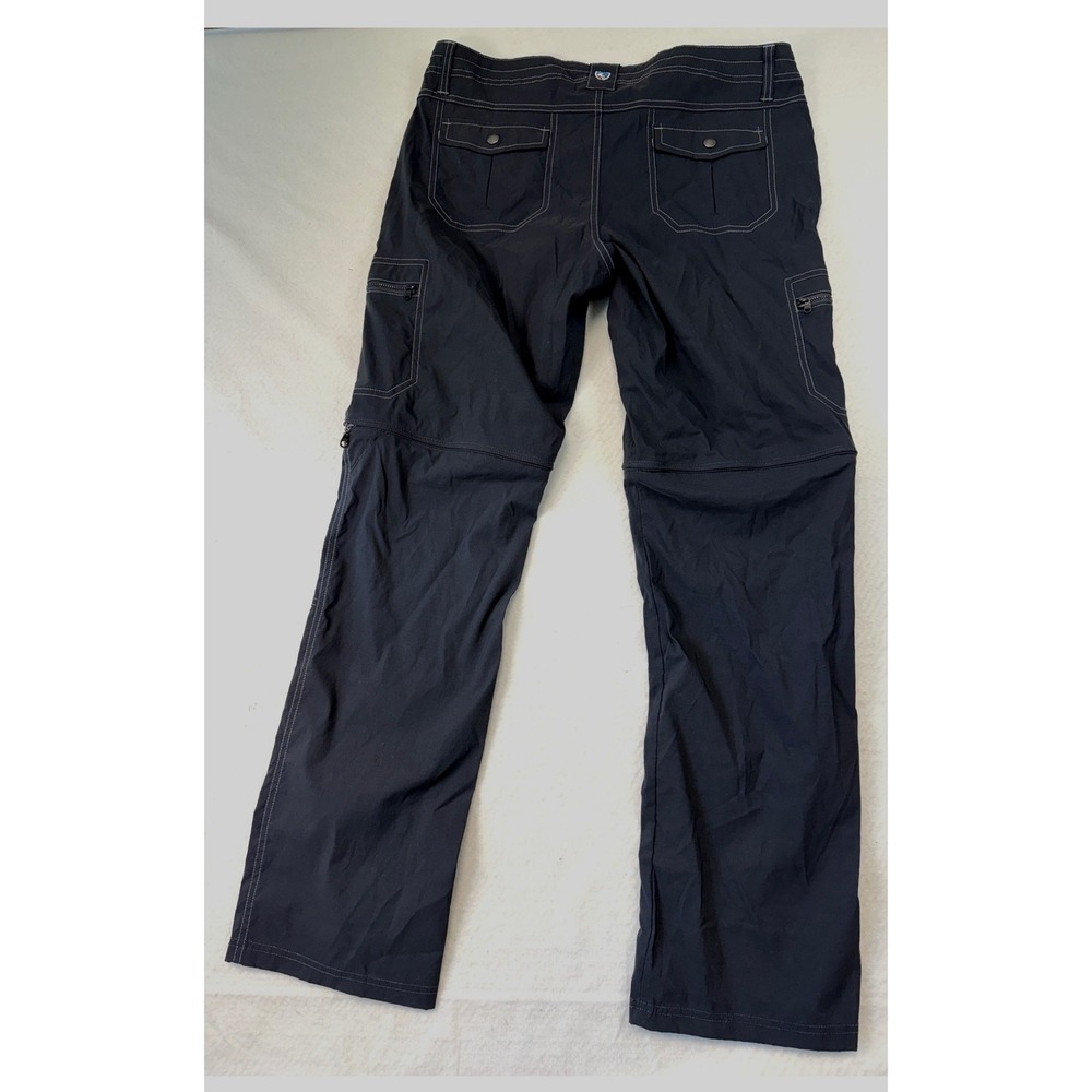 Kuhl Womens Convertible Hiking Pants Black Zip Off at Knee Cargo Size 14 REG - Picture 6 of 8